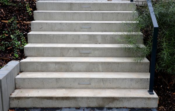 Poured Step Installation in Monument