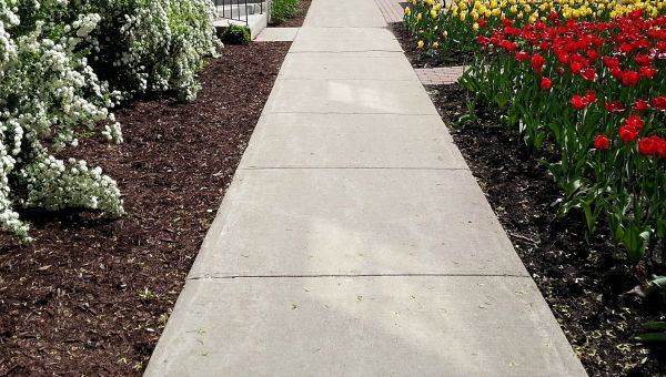 Cement Sidewalk Installation in Monument