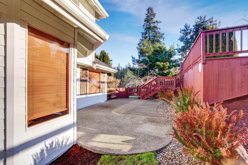 Cement Patio Installation detail